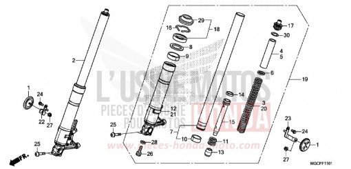 KURBELGEHAEUSEDECKEL, L. CB1100NAK de 2019